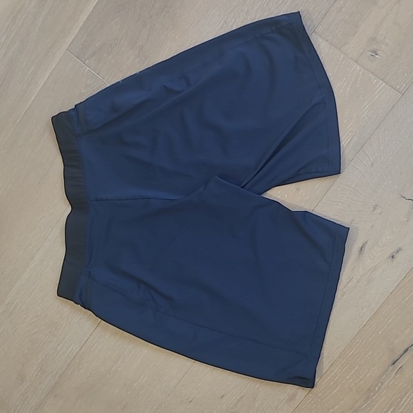 Hylete Athletic Shorts Men's Medium Navy Blue/Black Lightweight Workout Shorts - Picture 4 of 7